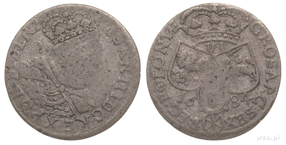 Polska, szóstak, 1684