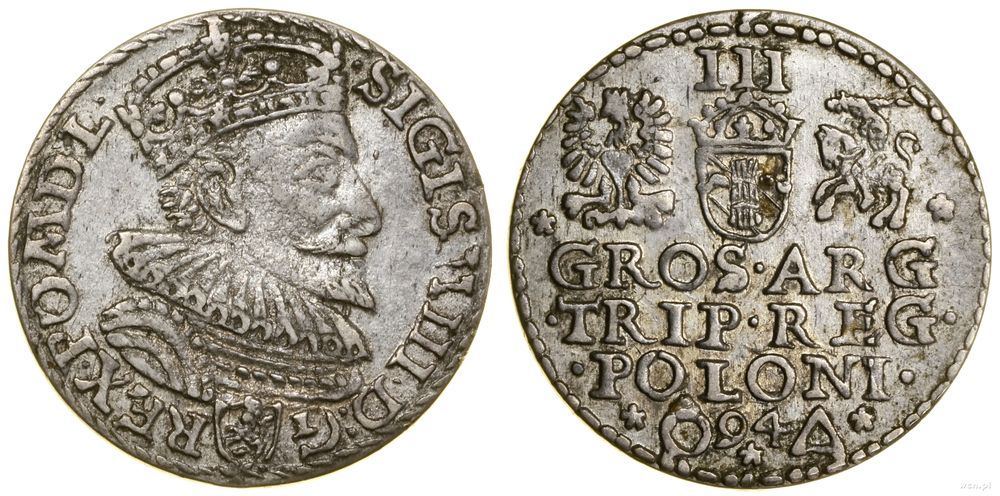 Polska, trojak, 1594