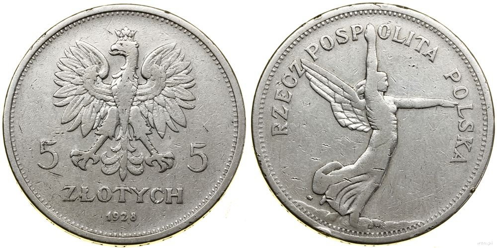 Polska, 5 złotych, 1928