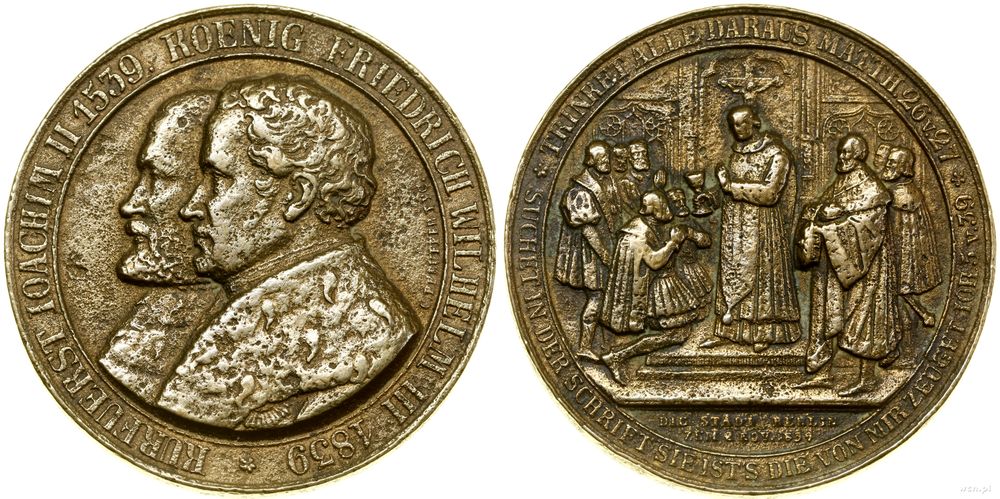 Niemcy, 300-lecie reformacji w Brandenburgii, 1839