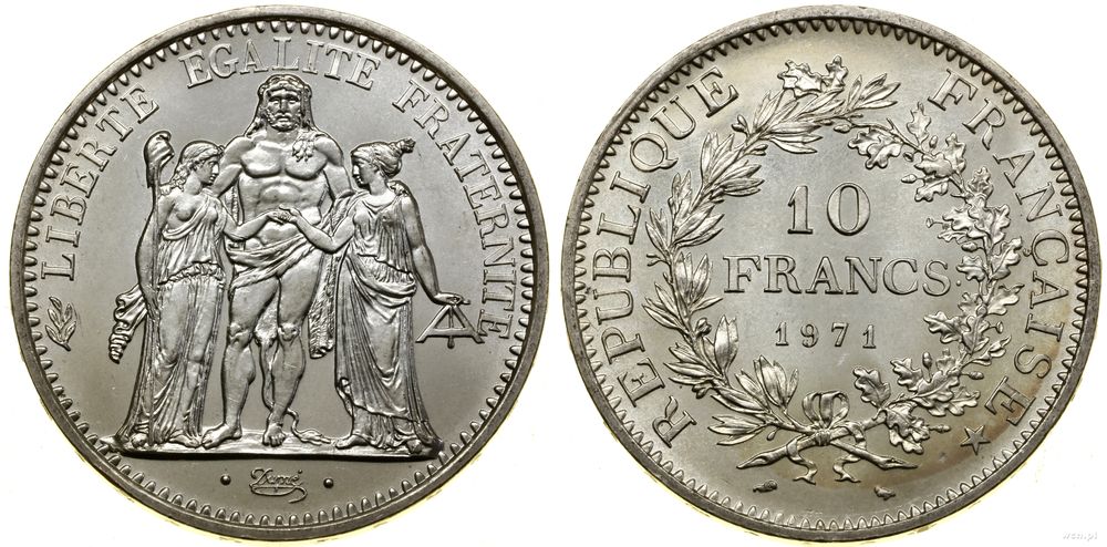 Francja, 10 franków, 1971