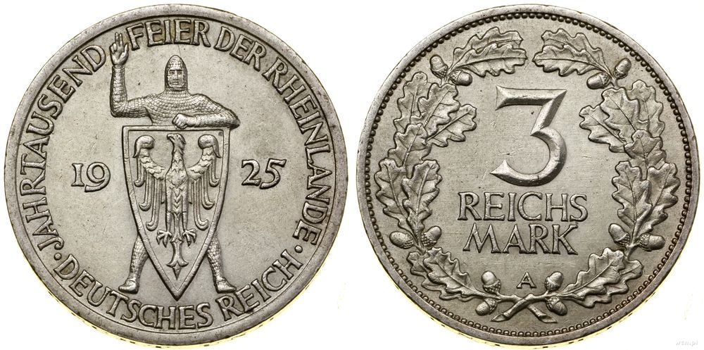 Niemcy, 3 marki, 1925