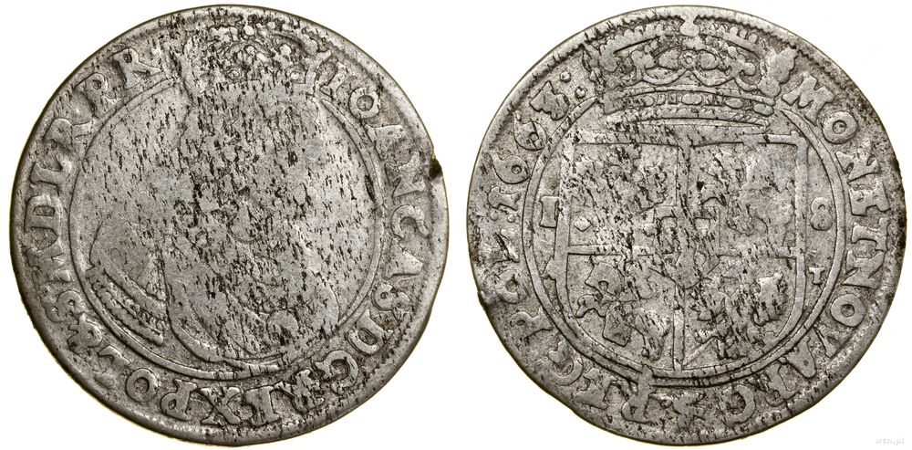 Polska, ort, 1663 AT