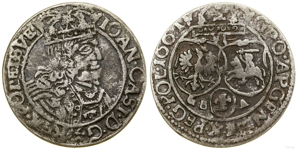Polska, szóstak, 1661 GBA