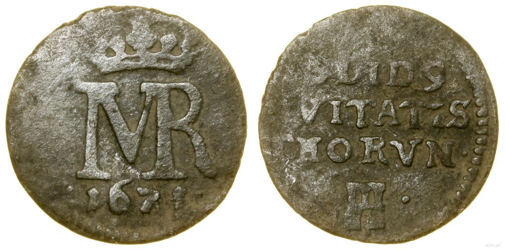 Polska, szeląg, 1671