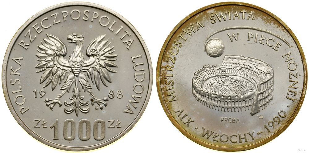 Polska, 1.000 złotych, 1988