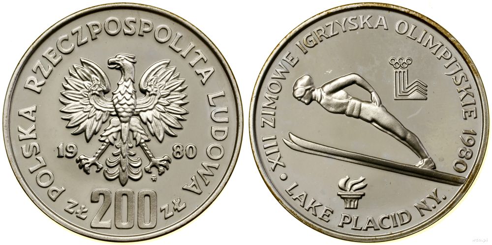 Polska, 200 zlotych, 1980
