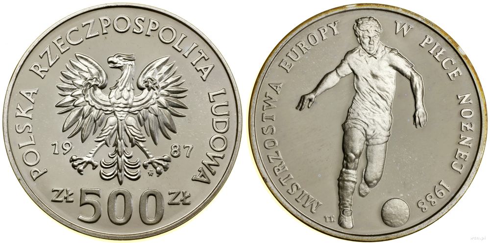Polska, 500 złotych, 1987