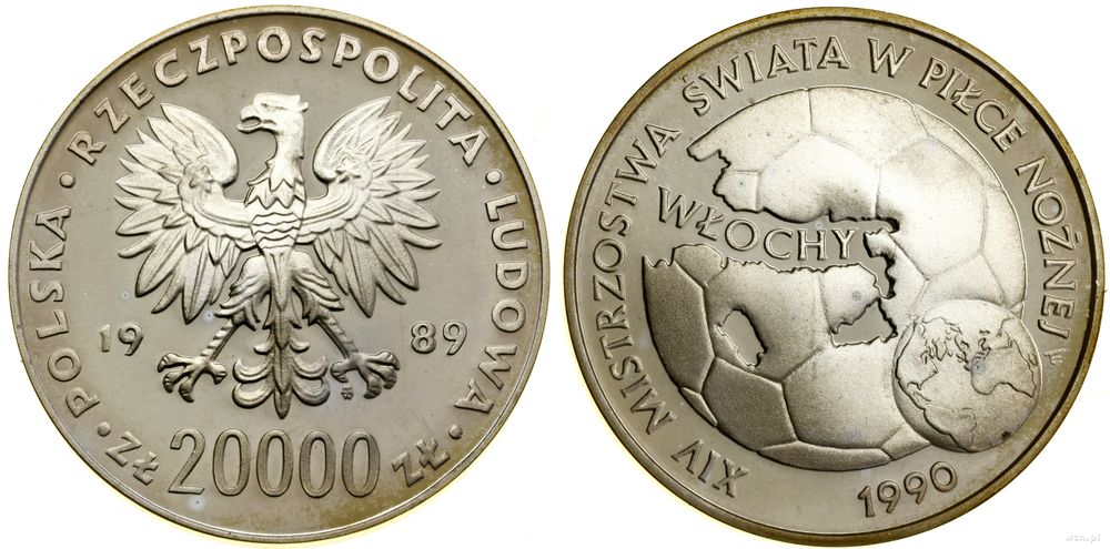 Polska, 20.000 złotych, 1989