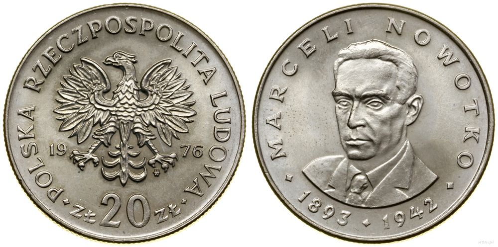 Polska, zestaw: 2 x 20 złotych, 1976 i 1977