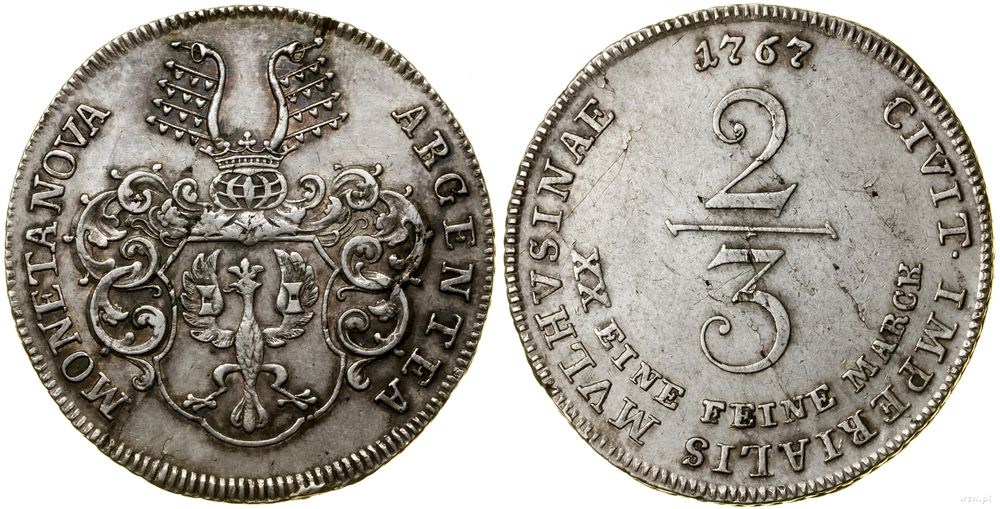 Niemcy, 2/3 talara (gulden), 1767