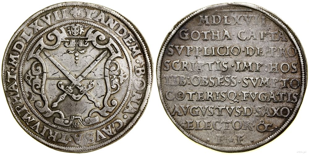 Niemcy, talar pamiątkowy, 1567 HB