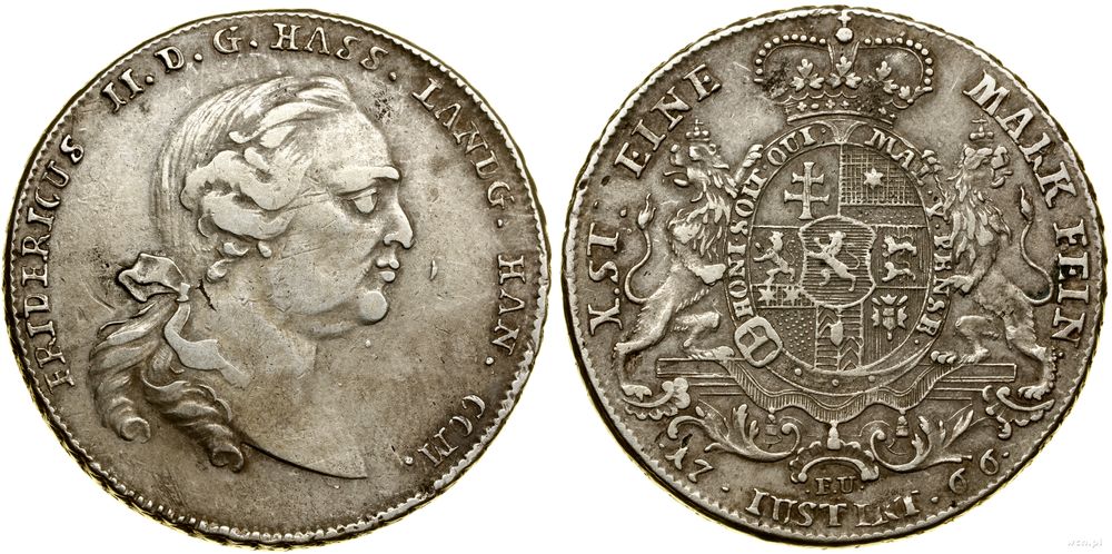 Niemcy, talar, 1766 FU
