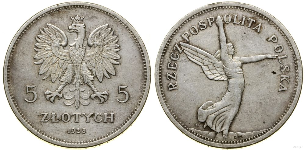 Polska, 5 złotych, 1928