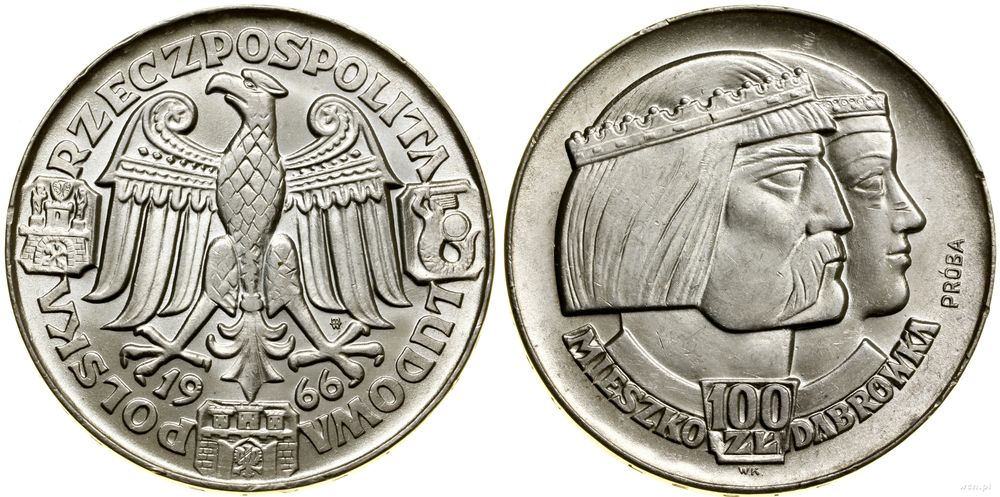 Polska, 100 złotych, 1966