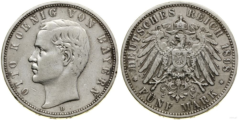 Niemcy, 5 marek, 1898 D