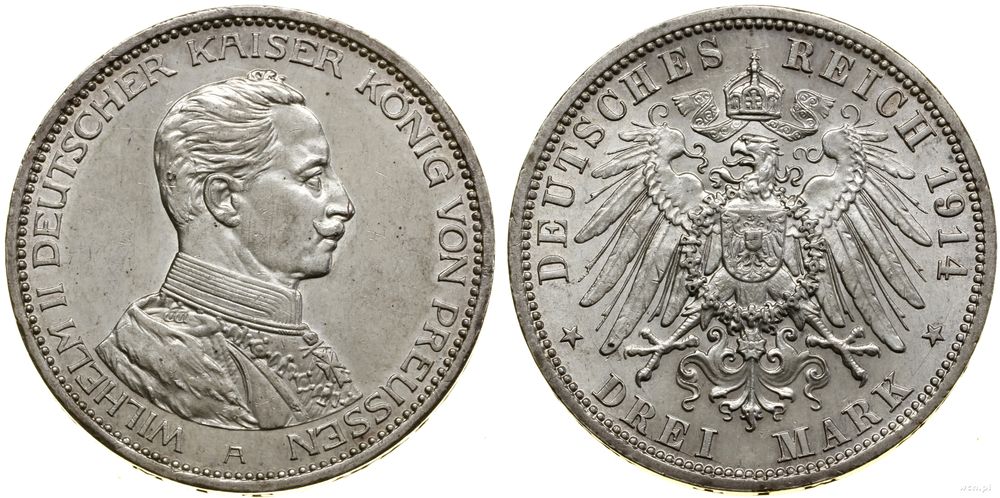 Niemcy, 3 marki, 1914 A