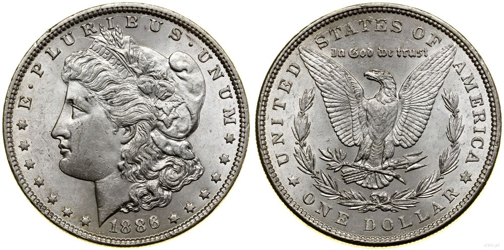 Stany Zjednoczone Ameryki (USA), 1 dolar, 1886