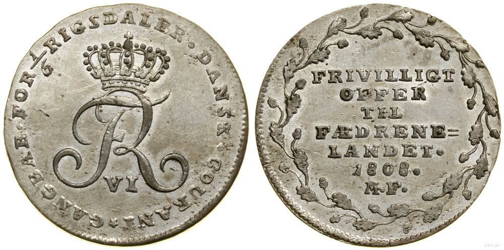 Dania, 1/6 talara, 1808