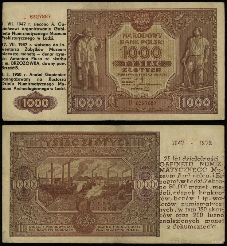 Polska, 1.000 złotych, 15.01.1946