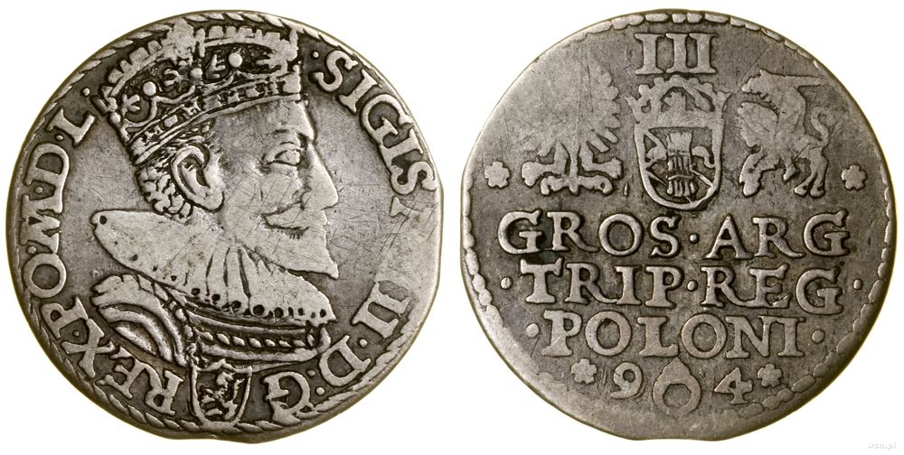 Polska, trojak, 1594