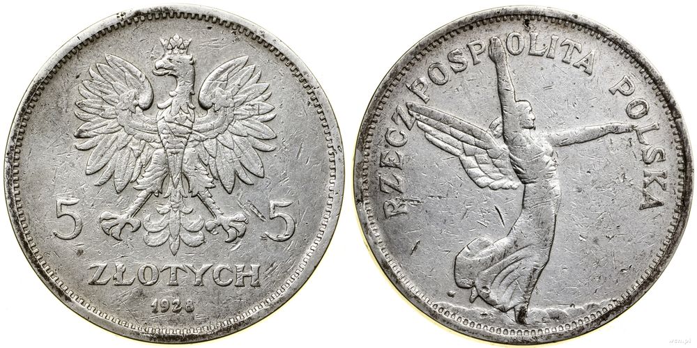Polska, 5 złotych, 1928