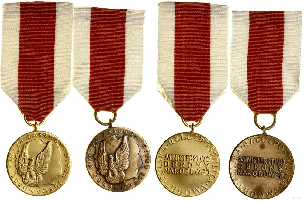 Polska, zestaw 2 x Medal „Za zasługi dla obronności kraju”