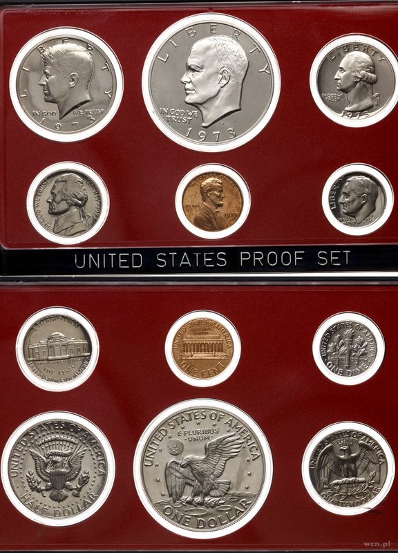 Stany Zjednoczone Ameryki (USA), zestaw rocznikowy, 1973