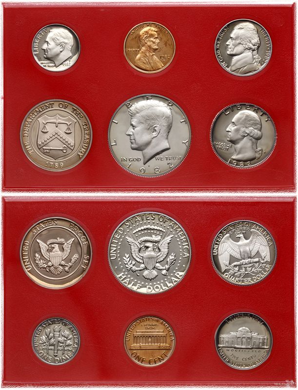 Stany Zjednoczone Ameryki (USA), zestaw rocznikowy, 1982