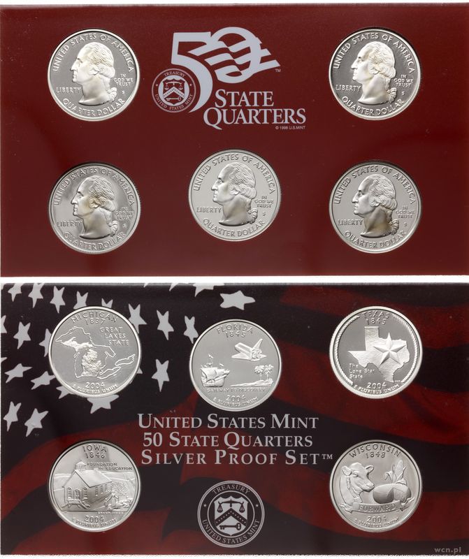 Stany Zjednoczone Ameryki (USA), zestaw rocznikowy, 2004