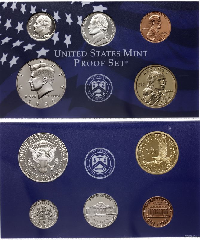 Stany Zjednoczone Ameryki (USA), zestaw rocznikowy, 2000