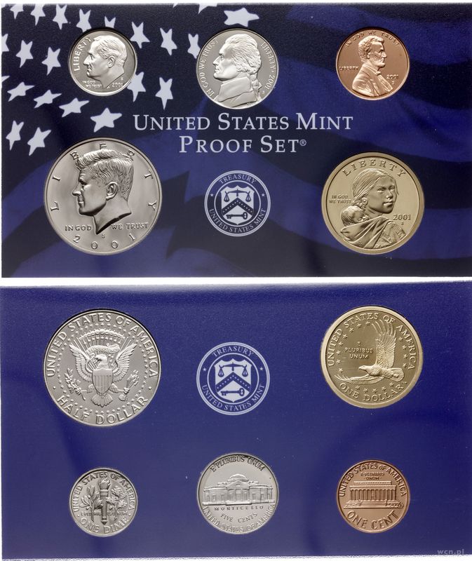 Stany Zjednoczone Ameryki (USA), zestaw rocznikowy, 2001