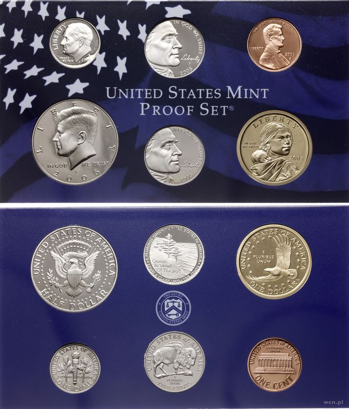 Stany Zjednoczone Ameryki (USA), zestaw rocznikowy, 2005