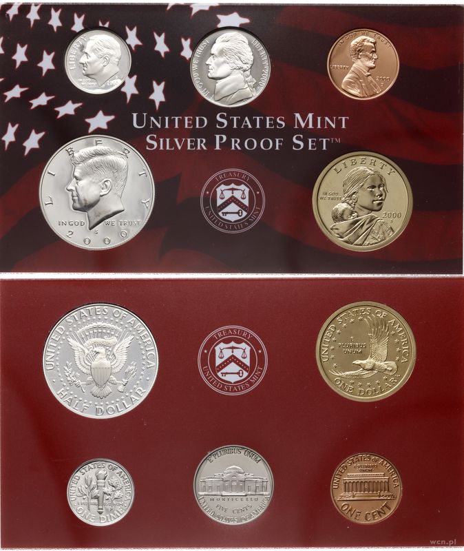 Stany Zjednoczone Ameryki (USA), zestaw rocznikowy, 2000