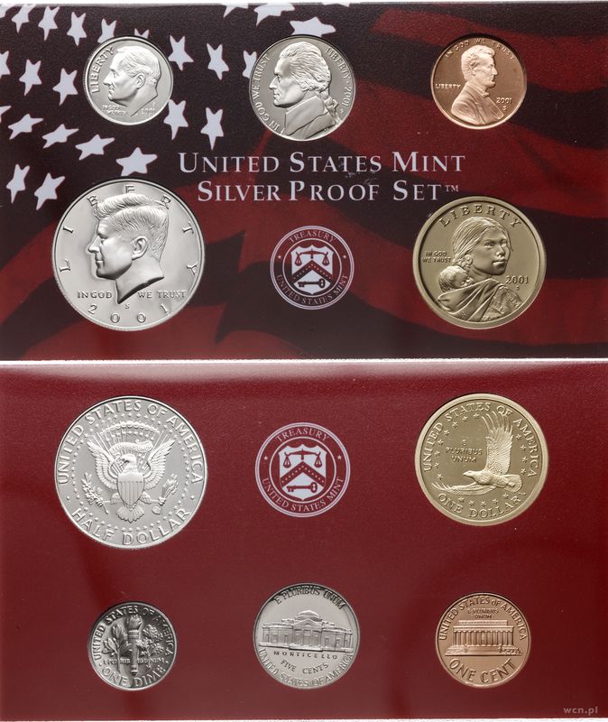 Stany Zjednoczone Ameryki (USA), zestaw rocznikowy, 2001