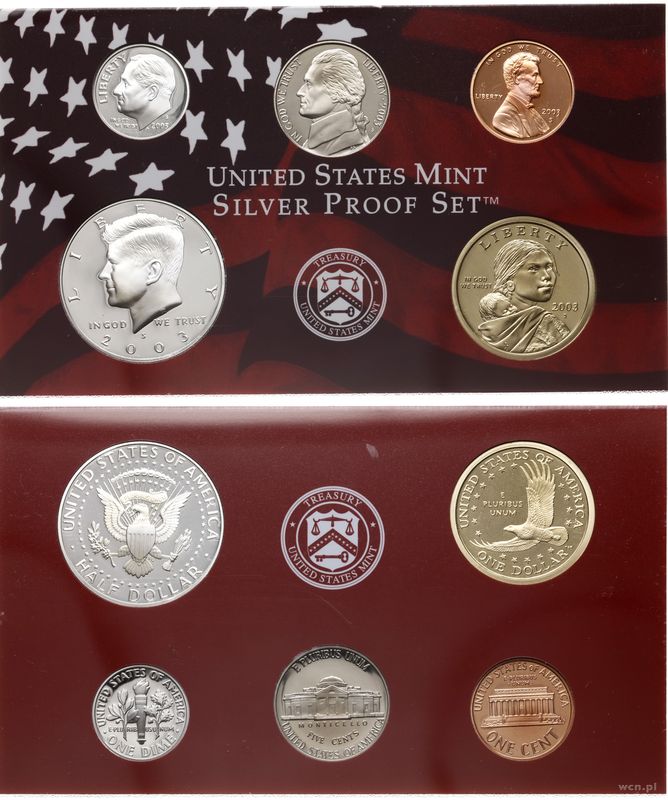 Stany Zjednoczone Ameryki (USA), zestaw rocznikowy, 2003