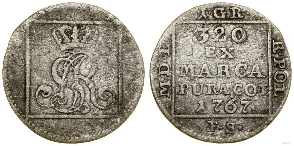Polska, grosz srebrny, 1767 FS