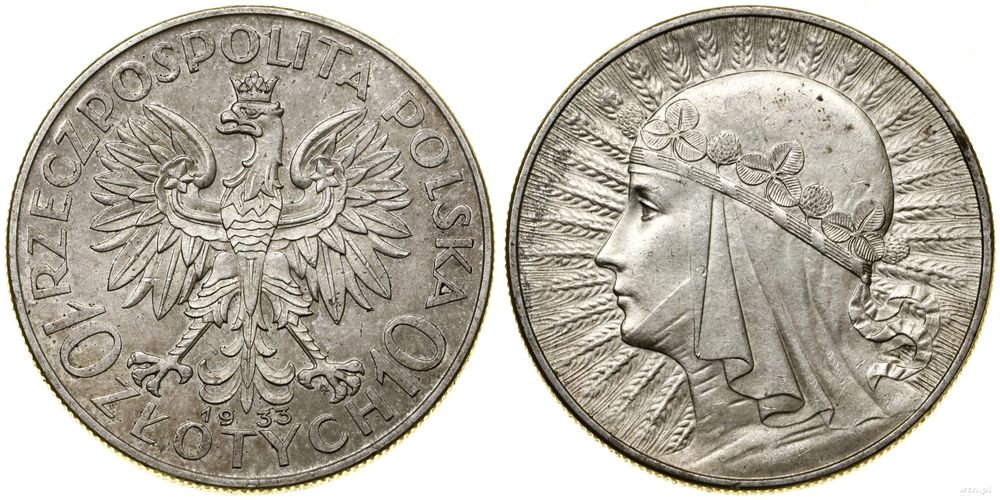 Polska, 10 złotych, 1933