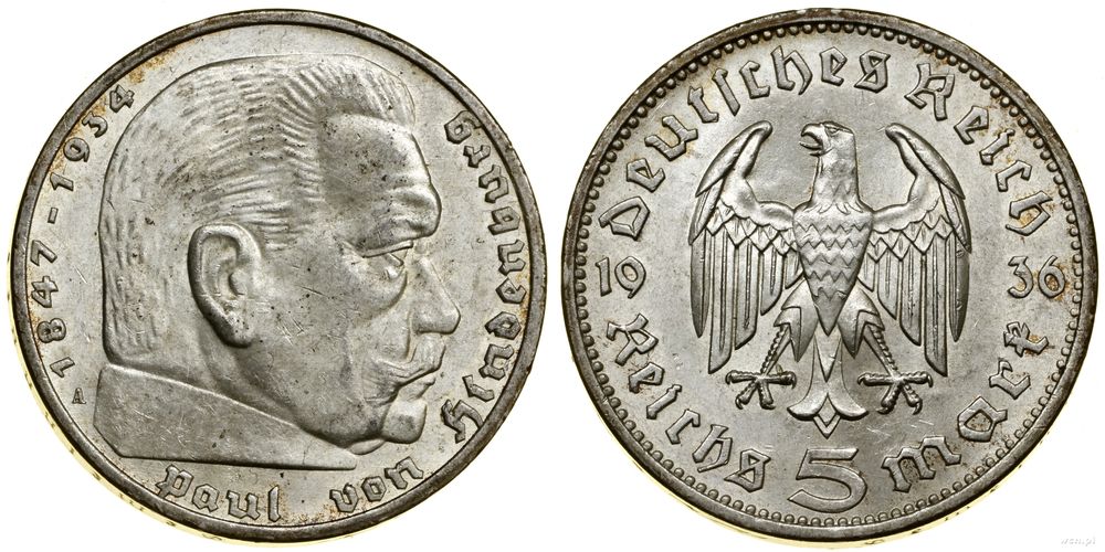 Niemcy, 5 marek, 1936 A