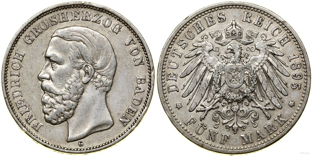 Niemcy, 5 marek, 1895 G