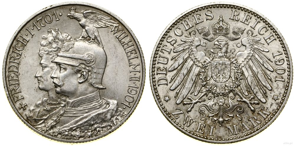 Niemcy, 2 marki, 1901 A