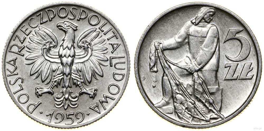Polska, 5 złotych, 1959