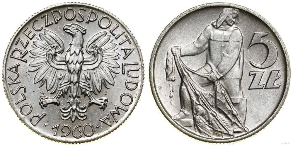 Polska, 5 złotych, 1960