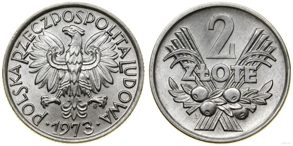Polska, 2 złote, 1973