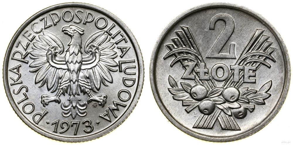 Polska, 2 złote, 1973