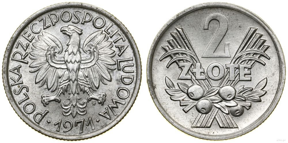 Polska, 2 złote, 1971