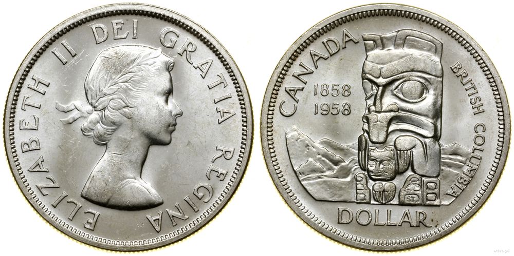 Kanada, 1 dolar, 1958