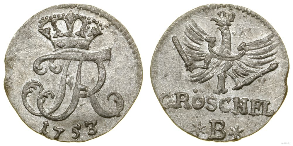 Śląsk, 1 gröschel, 1753 B