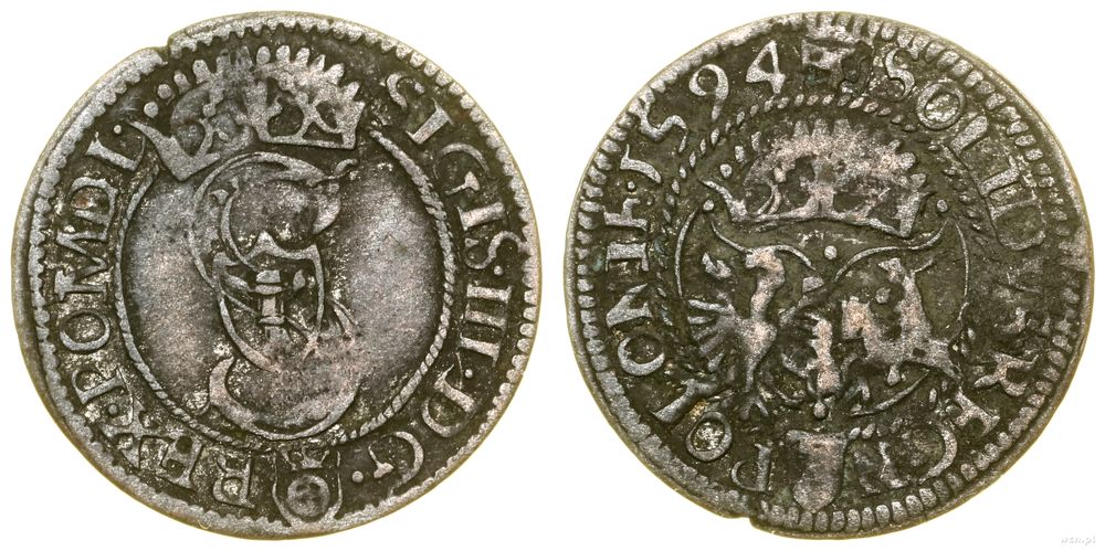 Polska, szeląg, 1594