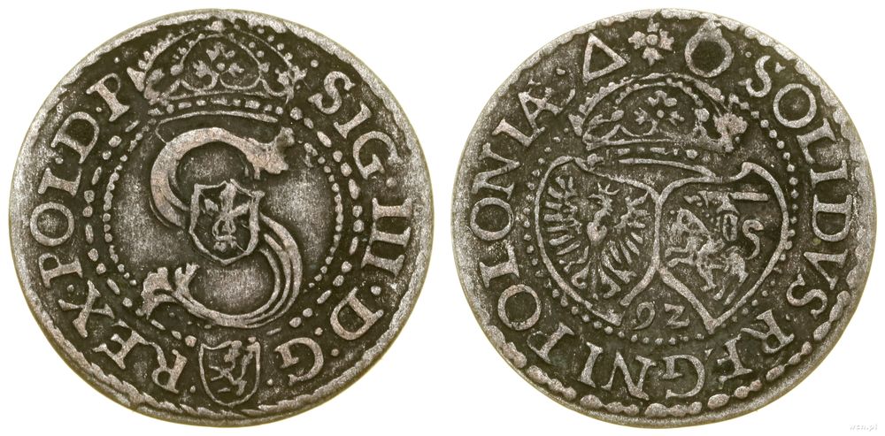 Polska, szeląg, 1592
